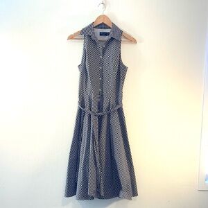 American Living Black and White Gingham‎ Midi Dress